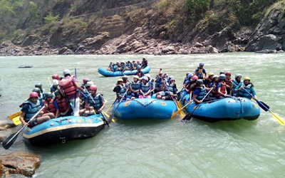 White water rafting in rishikesh